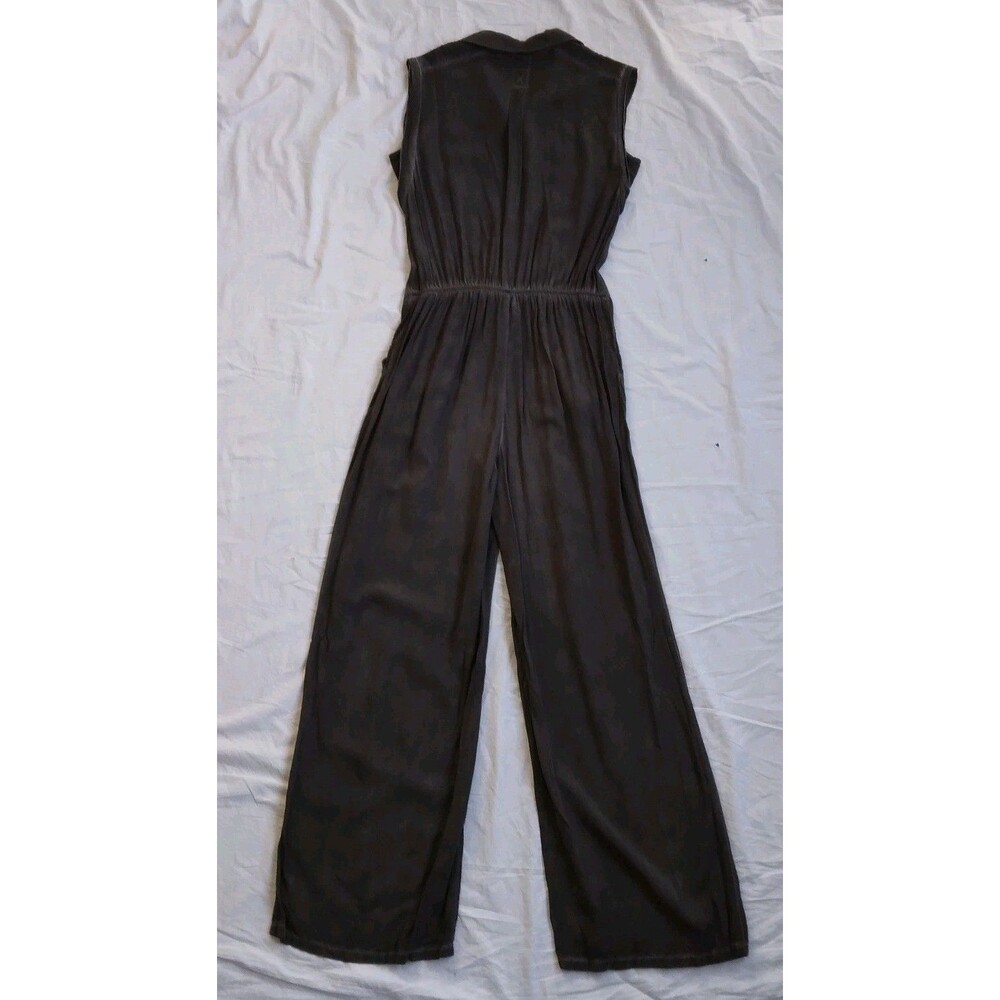 Soft Surroundings Camilla Jumpsuit Gray Wide Leg Boho Lagenlook Coastal Size S - Picture 16 of 16